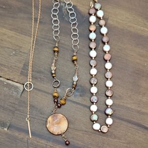 Elegant Multi-Color Necklace Set